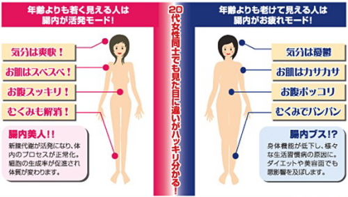 20代女性同士でも違いがこんなに分かる